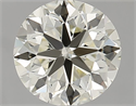 Natural Diamond 0.90 Carats, Round with Very Good Cut, L Color, VVS1 Clarity and Certified by IGI