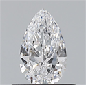 Natural Diamond 0.50 Carats, Pear with  Cut, D Color, VS2 Clarity and Certified by GIA