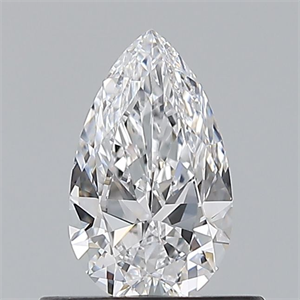 Picture of Natural Diamond 0.50 Carats, Pear with  Cut, D Color, VS2 Clarity and Certified by GIA