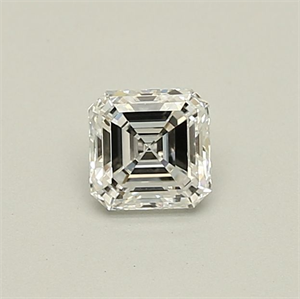 Picture of Natural Diamond 0.47 Carats, Asscher with  Cut, D Color, VVS2 Clarity and Certified by GIA