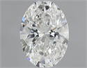 Natural Diamond 0.71 Carats, Oval with  Cut, H Color, VS1 Clarity and Certified by GIA