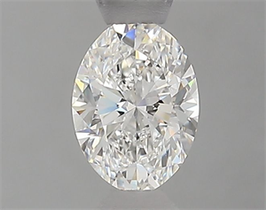 Foto Diamante Natural 0.50 quilates, Ovalado , Color E, claridad SI1 y certificado GIA de