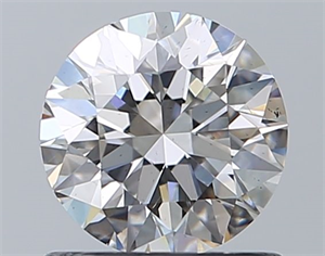 Foto Diamante Natural 0.90 quilates, Redondo , Color H, claridad SI1 y certificado GIA de