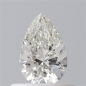 Picture of Natural Diamond 0.40 Carats, Pear with  Cut, H Color, VS2 Clarity and Certified by GIA