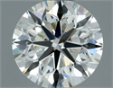 Natural Diamond 0.60 Carats, Round with Excellent Cut, K Color, VVS2 Clarity and Certified by GIA