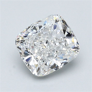 Picture of Natural Diamond 1.31 Carats, Cushion with  Cut, F Color, VS1 Clarity and Certified by GIA