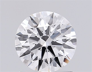 Picture of Lab Grown Diamond 1.09 Carats, Round with Ideal Cut, D Color, VVS2 Clarity and Certified by IGI
