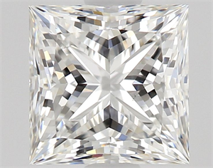 Picture of Natural Diamond 0.70 Carats, Princess with  Cut, F Color, VS2 Clarity and Certified by GIA