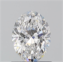 Natural Diamond 0.90 Carats, Oval with  Cut, E Color, SI1 Clarity and Certified by GIA