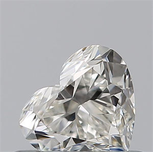 Picture of Natural Diamond 0.41 Carats, Heart with  Cut, H Color, VVS2 Clarity and Certified by GIA