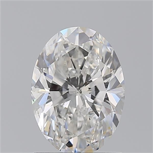 Picture of Natural Diamond 1.50 Carats, Oval with  Cut, G Color, SI2 Clarity and Certified by GIA