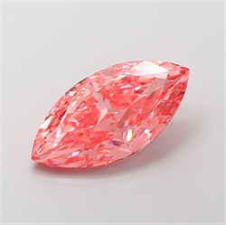 Picture of Lab Grown Diamond 2.78 Carats, Marquise with  Cut, Fancy Vivid Pink Color, VS1 Clarity and Certified by IGI