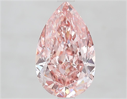 Picture of Lab Grown Diamond 3.05 Carats, Pear with  Cut, Fancy Vivid Pink Color, VVS2 Clarity and Certified by IGI