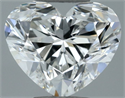 Natural Diamond 0.60 Carats, Heart with  Cut, H Color, VS2 Clarity and Certified by GIA
