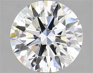 Picture of Lab Grown Diamond 3.51 Carats, Round with Ideal Cut, G Color, VVS2 Clarity and Certified by IGI