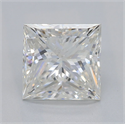 Natural Diamond 1.50 Carats, Princess with  Cut, G Color, SI2 Clarity and Certified by GIA