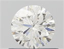 Natural Diamond 0.53 Carats, Round with Excellent Cut, H Color, VVS1 Clarity and Certified by GIA