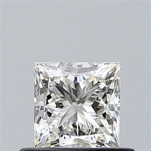 Picture of Natural Diamond 0.56 Carats, Princess with  Cut, J Color, VVS1 Clarity and Certified by GIA