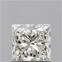 Natural Diamond 0.80 Carats, Princess with  Cut, J Color, VVS1 Clarity and Certified by GIA