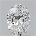 Natural Diamond 0.71 Carats, Oval with  Cut, D Color, VVS2 Clarity and Certified by GIA