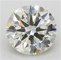 Lab Grown Diamond 3.01 Carats, Round with Ideal Cut, J Color, VS1 Clarity and Certified by IGI