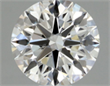 Natural Diamond 0.40 Carats, Round with Excellent Cut, H Color, VS2 Clarity and Certified by GIA