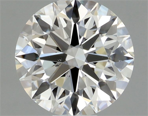 Picture of Natural Diamond 0.40 Carats, Round with Excellent Cut, H Color, VS2 Clarity and Certified by GIA