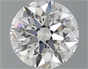 Lab Grown Diamond 1.11 Carats, Round with Excellent Cut, D Color, VS2 Clarity and Certified by GIA