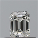 Natural Diamond 0.23 Carats, Emerald with  Cut, H Color, VVS2 Clarity and Certified by GIA