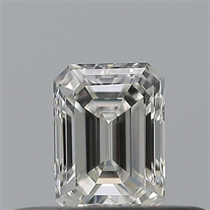 Foto Diamante Natural 0.23 quilates, Esmeralda , Color H, claridad VVS2 y certificado GIA de