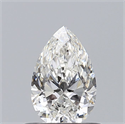 Natural Diamond 0.50 Carats, Pear with  Cut, F Color, SI1 Clarity and Certified by GIA