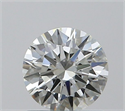 Natural Diamond 0.72 Carats, Round with Excellent Cut, H Color, IF Clarity and Certified by IGI