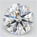 Lab Grown Diamond 4.29 Carats, Round with Excellent Cut, D Color, VVS1 Clarity and Certified by GIA