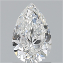 Natural Diamond 0.90 Carats, Pear with  Cut, F Color, IF Clarity and Certified by GIA