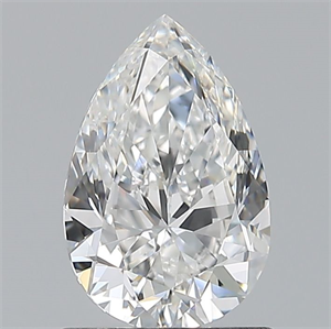 Picture of Natural Diamond 0.90 Carats, Pear with  Cut, F Color, IF Clarity and Certified by GIA