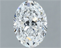 Natural Diamond 1.20 Carats, Oval with  Cut, D Color, VS2 Clarity and Certified by GIA