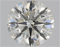 Natural Diamond 0.81 Carats, Round with Excellent Cut, K Color, VS2 Clarity and Certified by GIA