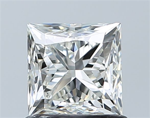 Picture of Natural Diamond 1.00 Carats, Princess with  Cut, H Color, VVS1 Clarity and Certified by IGI