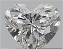 Natural Diamond 0.41 Carats, Heart with  Cut, H Color, SI2 Clarity and Certified by GIA