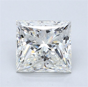 Foto Diamante Natural 3.01 quilates, Princesa , Color I, claridad VS2 y certificado GIA de