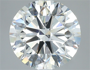 Picture of Natural Diamond 4.03 Carats, Round with Excellent Cut, I Color, SI1 Clarity and Certified by GIA