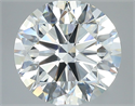 Natural Diamond 4.03 Carats, Round with Excellent Cut, I Color, SI1 Clarity and Certified by GIA