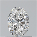Natural Diamond 0.50 Carats, Oval with  Cut, E Color, VS1 Clarity and Certified by GIA