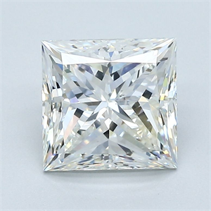 Picture of Natural Diamond 2.01 Carats, Princess with  Cut, I Color, VS2 Clarity and Certified by GIA
