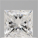 Natural Diamond 0.61 Carats, Princess with  Cut, G Color, VVS2 Clarity and Certified by GIA