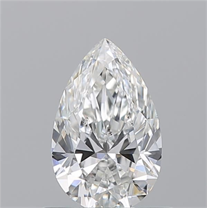 Picture of Natural Diamond 0.72 Carats, Pear with  Cut, G Color, SI2 Clarity and Certified by GIA