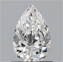 Natural Diamond 0.80 Carats, Pear with  Cut, E Color, VVS2 Clarity and Certified by GIA