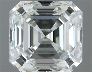 Picture of Natural Diamond 1.01 Carats, Asscher with  Cut, I Color, VVS2 Clarity and Certified by IGI