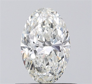 Picture of Natural Diamond 0.50 Carats, Oval with  Cut, H Color, VVS2 Clarity and Certified by IGI