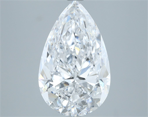 Picture of Natural Diamond 5.01 Carats, Pear with  Cut, D Color, SI2 Clarity and Certified by GIA
